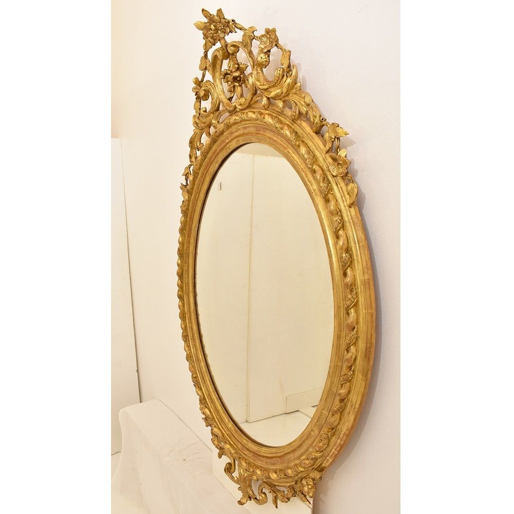 SPO100 large round mirror antique round mirror for walls gilded mirror XIX century.jpg_1